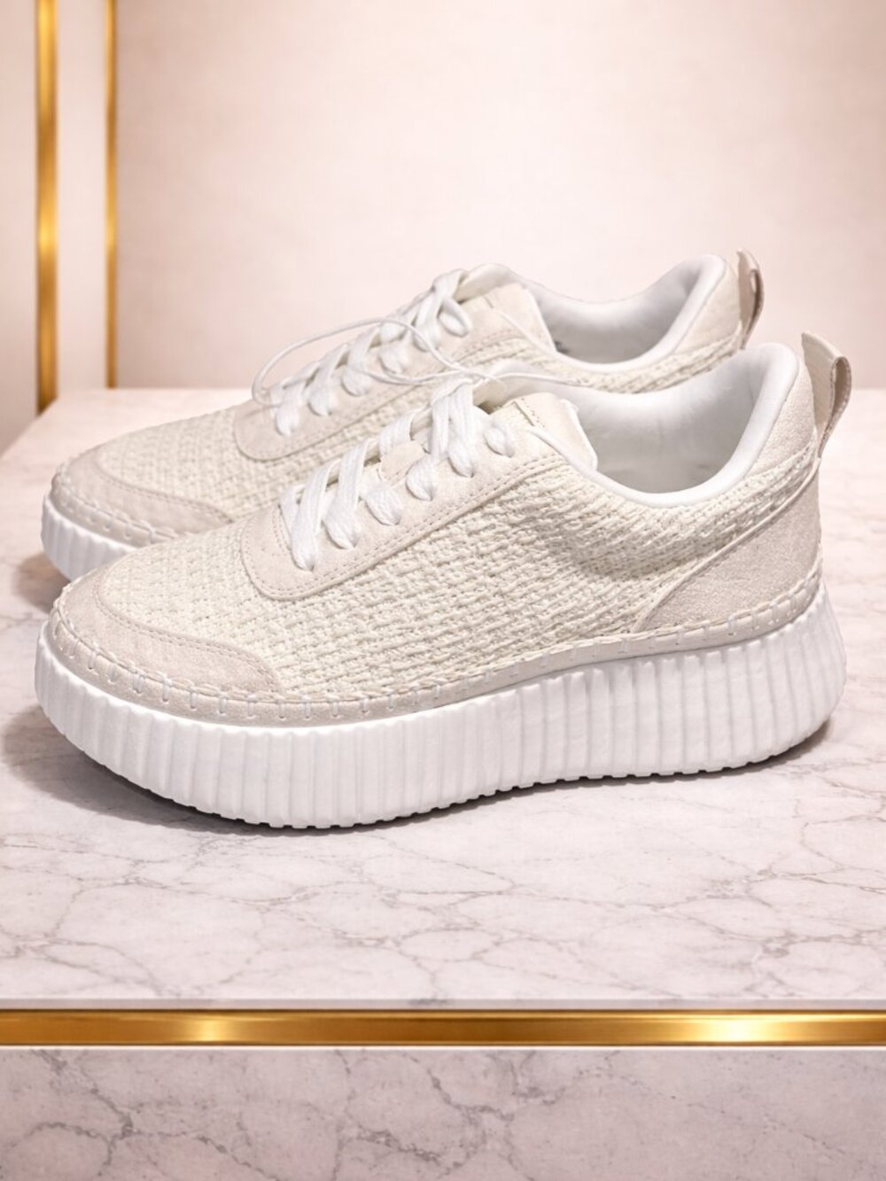 Women's Persephone Sneakers, LIGHT BEIGE, Universal Thread, Size 9.5